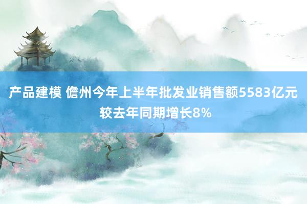 产品建模 儋州今年上半年批发业销售额5583亿元 较去年同期增长8%