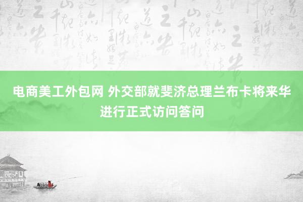 电商美工外包网 外交部就斐济总理兰布卡将来华进行正式访问答问